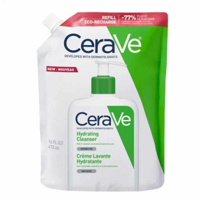 CeraVe Hydrating Cleanser Refill Κρέμα Καθαρισμού για Κανονική - Ξηρή Επιδερμίδα 473ml