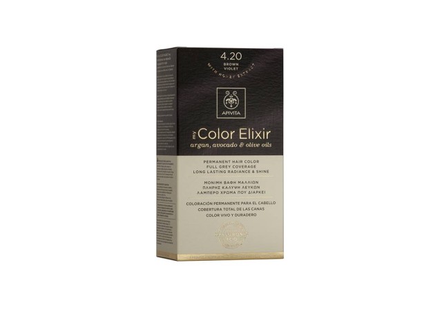 Apivita My Color Elixir 4.20 Βαφή Μαλλιών Καστανό Βιολετί
