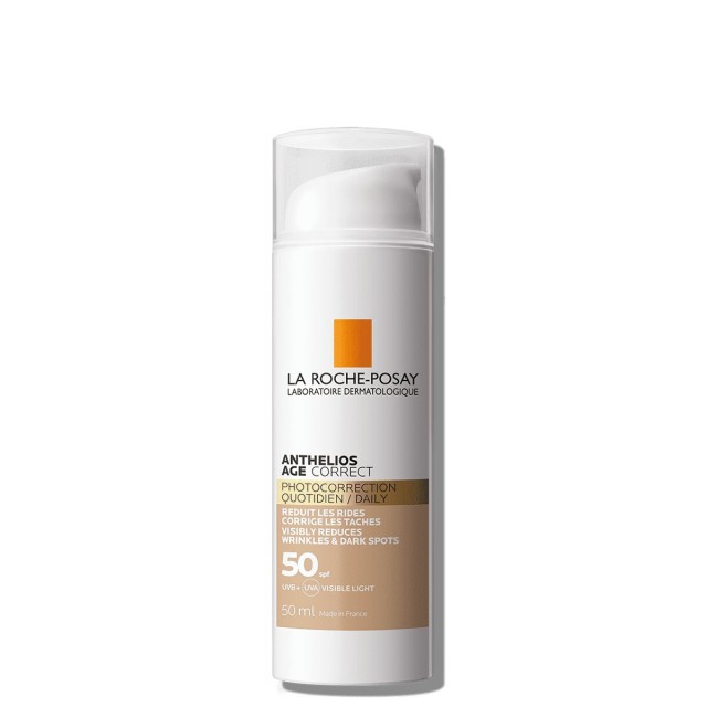 La Roche Posay Anthelios Age Correct Photocorrection Daily CC Cream Αντηλιακή Αντιγηραντική Κρέμα Προσώπου Με Χρώμα SPF50, 50ml