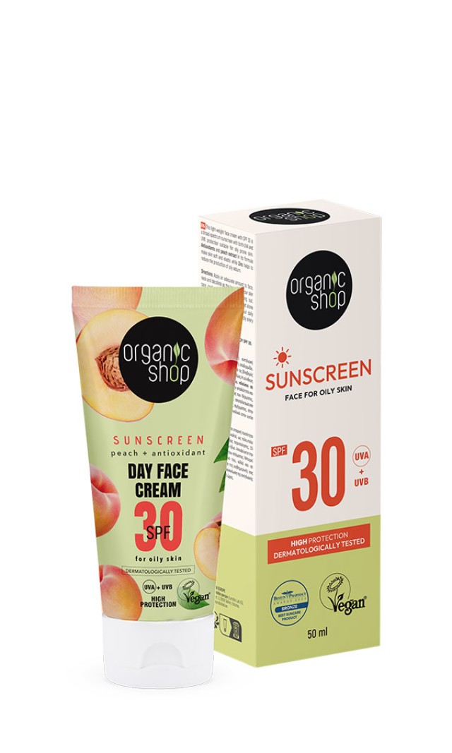 Natura Siberica Organic Shop Αντηλιακή Κρέμα Προσώπου με SPF30 για Λιπαρή-Μικτή Επιδερμίδα 50ml