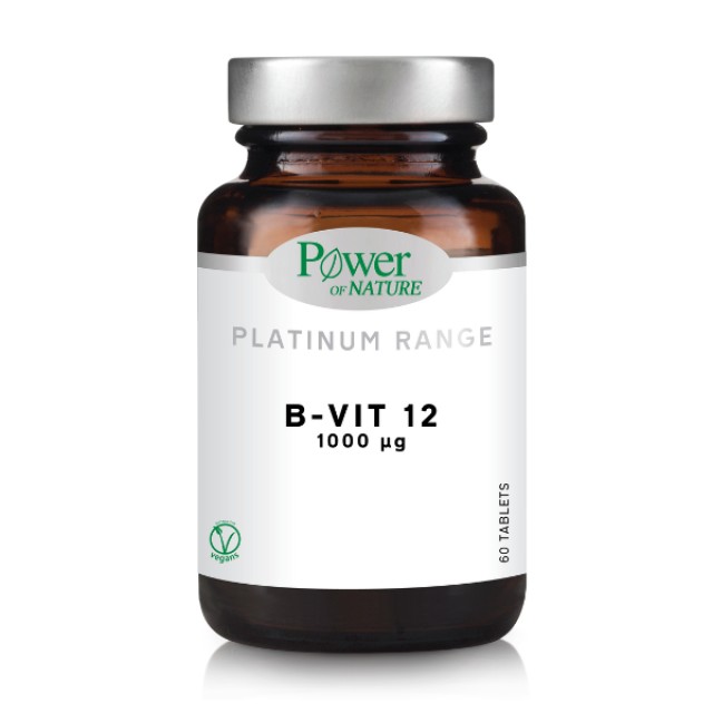 Power of Nature Platinum Range B12 1000μg, 60tabs
